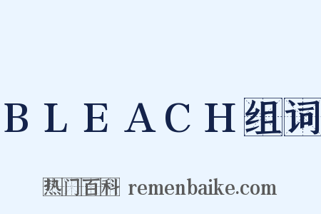 BLEACH组词是什么意思的图片